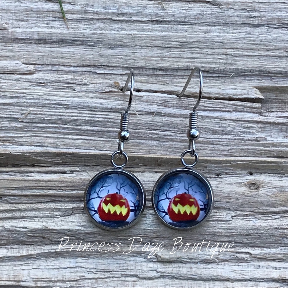 Pumpkin Halloween‎ Dangle Earrings